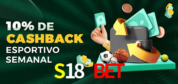 10% de bônus de cashback na S18 Bet